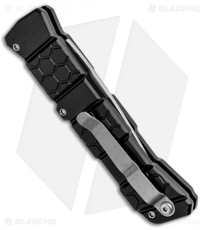 Piranha 21 Tactical Automatic Knife Black (3.375" Mirror) P-21BK - Image 3