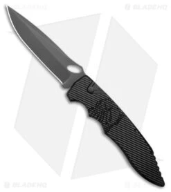 Piranha Predator Black Tactical Automatic Knife (4.1" Black)
