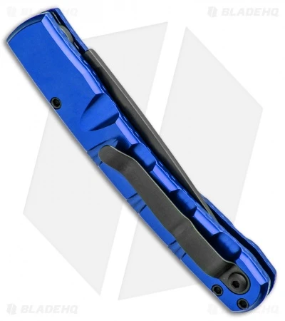 Piranha Virus Automatic Knife Blue Tactical (3.25" Black) - Image 3