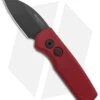Pro-Tech Runt 5 Wharncliffe Automatic Knife Red (1.9" Black DLC MagnaCut)