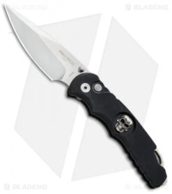 Pro-Tech Lerch TR-5 Skull Custom Spring Assisted Knife Black (3.25" SW) SA.68