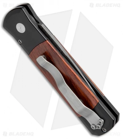 Pro-Tech Custom Godson Automatic Knife Cocobolo (3.15" Damascus) 706-DM - Image 3