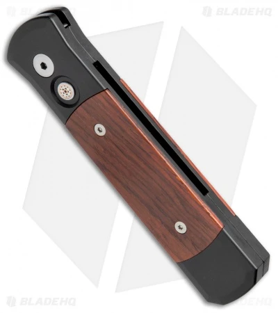 Pro-Tech Custom Godson Automatic Knife Cocobolo (3.15" Damascus) 706-DM - Image 2