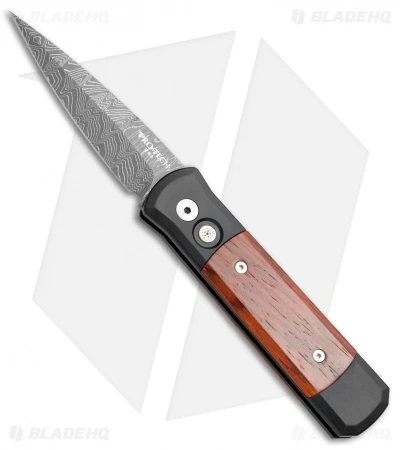 Pro-Tech Custom Godson Automatic Knife Cocobolo (3.15" Damascus) 706-DM
