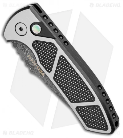Pro-Tech SBR Steel Custom Automatic Knife 2-Tone (2.6" Damascus) - Image 2