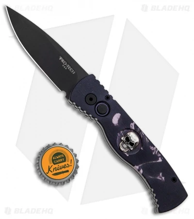 Pro-Tech Custom TR-2 Skull Surprise Knife PK Print Ano #1 (3" Black) - Image 5