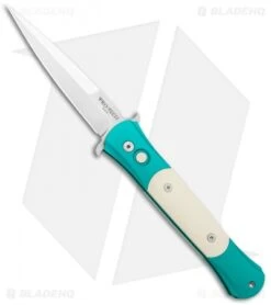 Pro-Tech The Don Custom Automatic Knife Teal/Ivory Micarta (3.5" Satin)