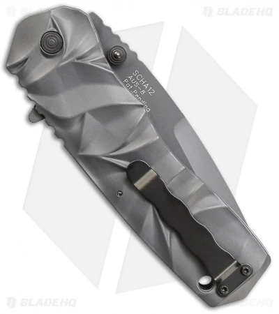 Schrade MAGIC Dual Action Spring Assisted Knife Gray (3.375" Gray Serr) SCHA12S - Image 2