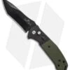 Bear OPS Mini Bold Action V Tanto Auto Knife Black/Green G-10 (3.25" Black)