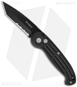 Boker Magnum Tanto Automatic Knife Black (3.25" Black Serr) 01BO018S