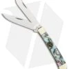 Buck Creek Trapper Pocket Knife 4.125" Abalone