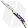 Case Small Texas Toothpick 3.00" Purple Swirl Corelon 910096PP