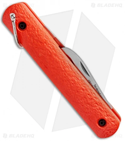Colonial M-724 Orange Auto Rescue Knife W/Bail Loop (3" Satin) - Image 2