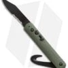 Colonial Auto Rescue Military Knife Strap Cutter Green (3" Black) M-726SC