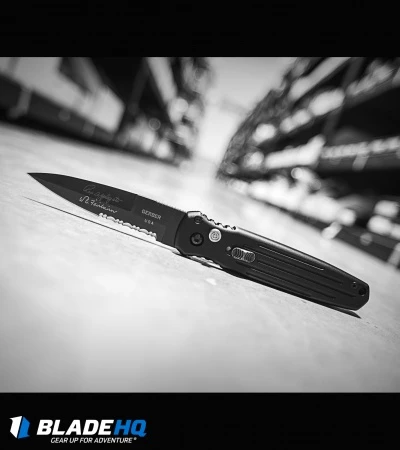 Gerber Auto Covert Automatic Knife (3.8" S30V Black Serr) 30-000137 - Image 3