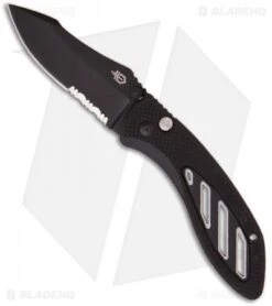Gerber Instant Assisted Opening Knife (3.18" Black Serr) AO