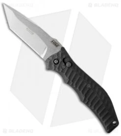 HTM Gun Hammer Tanto Automatic Knife (3.5" Stonewash)