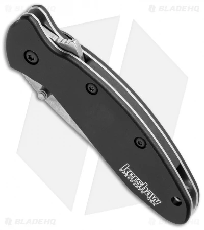 Kershaw Scallion Assisted Opening Knife Black (2.25" Stonewash) 1620SWBLK - Image 2