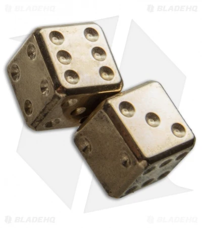 LionSteel Acorn Dice Keychain (Brass) DDOT - Image 3