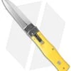 Mikov 241 Predator Lever Lock Automatic Knife ABS Yellow (3.75" Polish)