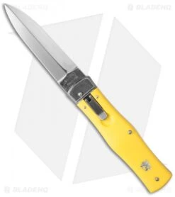 Mikov 241 Predator Lever Lock Automatic Knife ABS Yellow (3.75" Polish)