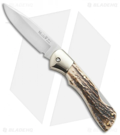Muela Navaja Lockback Knife Stag Horn (3.25" Satin)