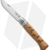 Opinel No. 8 Stainless Steel Folding Knife Oak (3.25" Satin) #8 SS Chamois