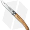 Opinel Knives No 8 Slim Stainless Steel Folding Knife Olive Wood (3.12" Satin) #
