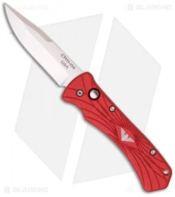 Paragon Mini ERT Red Automatic Knife (2.75" Satin Plain)
