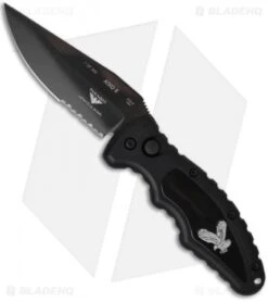 Paragon Custom Buffalo-Pearl ATKO 8 Automatic Knife (3.5" Serr)
