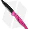 Piranha DNA Automatic Knife Pink Vein Tactical (3.25" Black Serr)