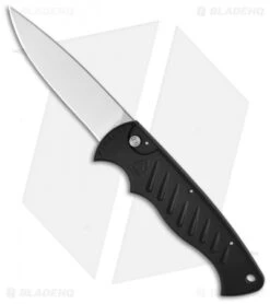 Piranha Black P-1 Pocket Automatic Knife (3.2" Mirror)