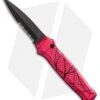 Piranha Prowler Automatic Knife Pink Tactical (3.2" Black Serr)