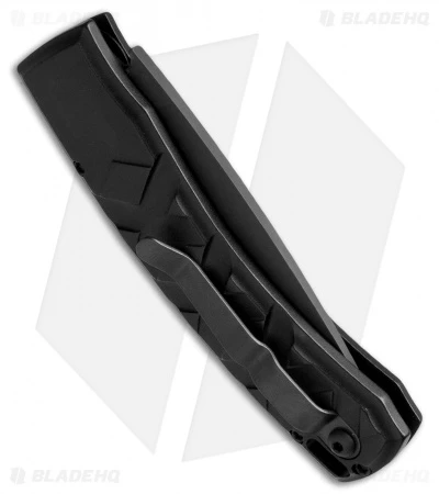 Piranha X Automatic Knife Tactical (3.3" Black Serr) - Image 2