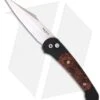 Pro-Tech Monaco Automatic Knife W/ Maple Burl Inlays (3.4" Satin Plain) 506