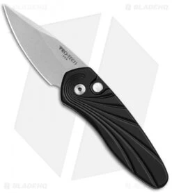Pro-Tech Sprint Black Automatic Knife 3D Wave (1.95" Stonewash) 2936