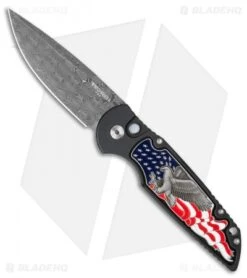 Pro-Tech TR-3 Shaw Eagle Automatic Knife (3.5" Damascus)