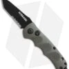 Schrade Mini Extreme Survival Tanto Auto Knife Green (2.5" Black Serr) SC60MODTS