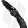 Schrade SCHA3BS Black Tanto MAGIC Spring Assisted Knife (2.9" Black Serr)