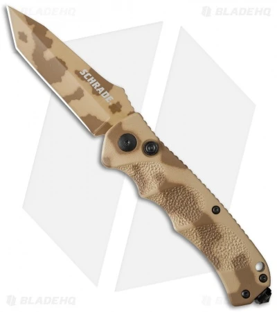 Schrade Extreme Survival Tanto Automatic Knife (3.25" Desert Camo) SC60DT