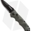 Schrade Mini Extreme Survival Spear Point Auto Knife Green (2.5" Serr) SC60MODS
