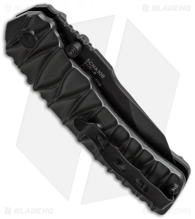 Schrade Dual-Action Manual/Assisted Opening Knife (3.5" Black) SCHA10B - Image 2