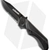Schrade 24/7 MAGIC Spring Assisted Knife Gray/Black (3.25" Black Serr) SCHA8BS