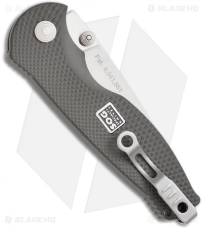 SOG Flash I Assisted Opening Knife Aluminum (2.5" Satin Serr) SGFSA-97 - Image 2